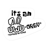 UWU-orgy Sticker